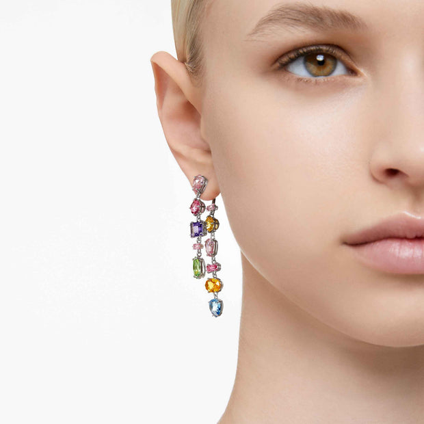 Swarovski Gema Crystal Drop Earrings Collection, One Size, Crystal, crystal