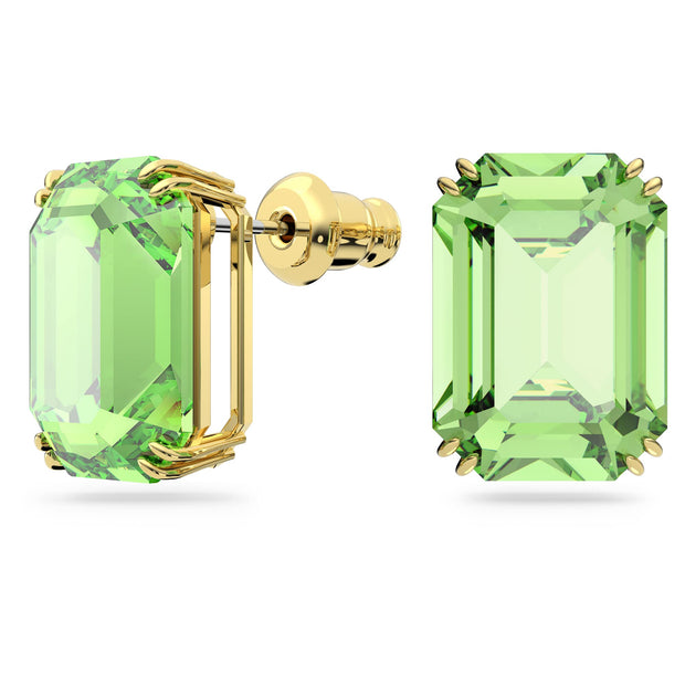 Swarovski Millenia Green Stud Earrings, Green Crystal Earrings in a Gold Tone Plated Setting, from the Millenia Collection