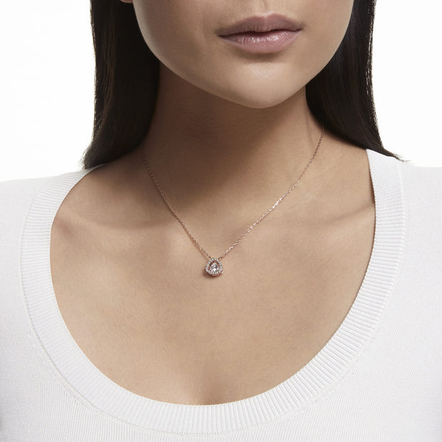 Swarovski Millenia Necklace, Trilliant Cut and Pavé Crystals in a Rose Gold Toned Setting, from the Millenia Collection